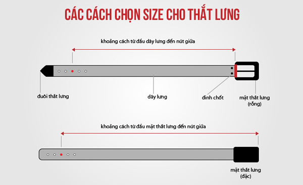 Cách chọn size cho thắt lưng