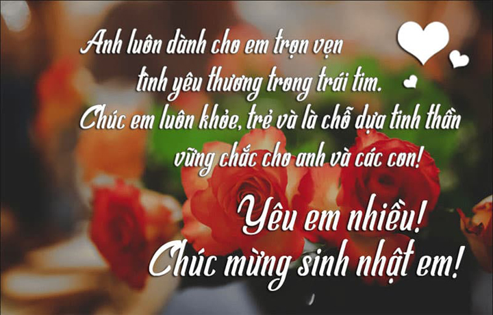 chúc mừng sinh nhật vợ 2