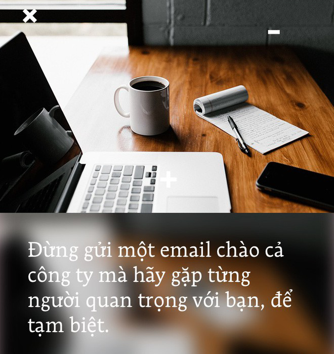 Gửi mail chào tạm biệt công ty