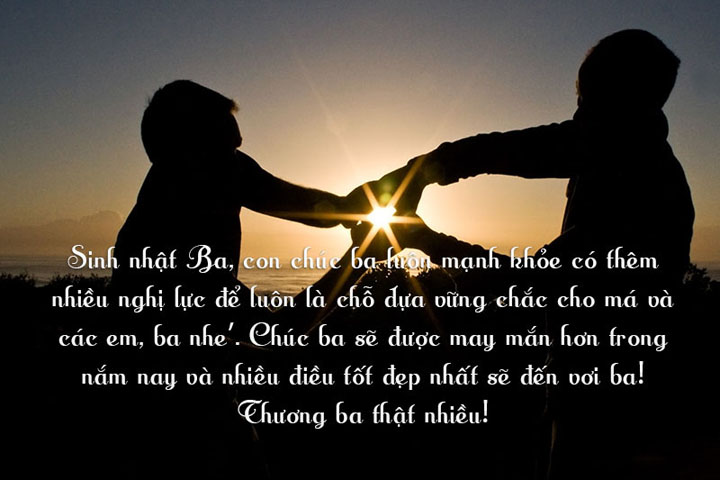 Chúc mừng sinh nhật bố