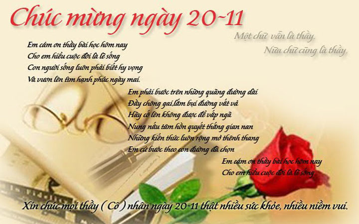 Chúc mừng ngày 20/11