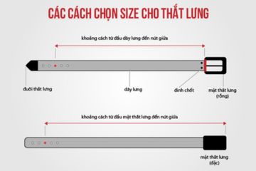 SIZE VÀ ĐỘ DÀI THẮT LƯNG NAM NỮ